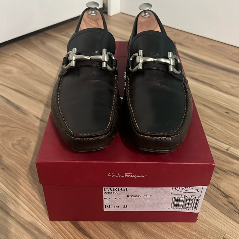 Salvatore Ferragamo Parigi hickory calf brown